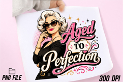 Aged to Perfection Halftone DTF Design Product Image 1