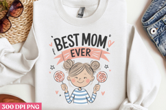 Floral Mama Mom Sublimation PNG Product Image 1