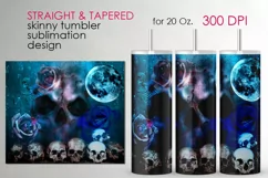 Gothic design | Skinny tumbler Sublimation, PNG Product Image 1