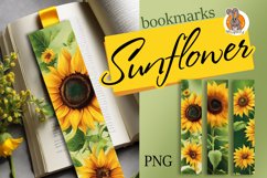 Bookmark for books, sunflower Product Image 1
