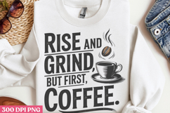 Rise and grind, but first PNG, Retro Funny Coffee Sub Product Image 2