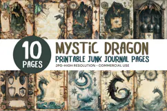 Mystic Dragon Junk Journal Pages Product Image 1