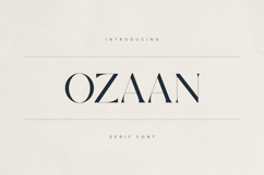OZAAN A Sophisticated Modern Serif Product Image 1