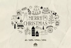 Merry Christmas Svg Png Eps Product Image 1
