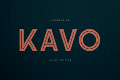 Kavo Inline Modern Geometric Outline Sans Serif Product Image 1