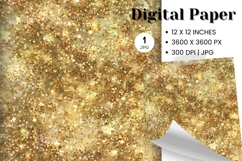 gold glitter Background Wallpaper Sparkles Digital Paper_151 Product Image 1