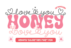 Love You Honey is perfect for Valentine’s Day font Product Image 1
