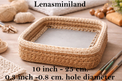 Basket base square shape 10 inch 25 cm laser cut file craft Product Image 1