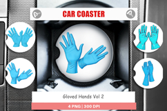 Car Coaster Medical Gloves Product Image 1