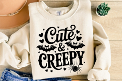 Cute &amp; Creepy Svg | Halloween Svg | Shirt Svg Product Image 2