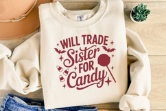 Will trade sister for candy Svg | Halloween Svg | Shirt Svg Product Image 2