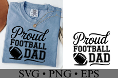 Proud Football Dad Svg | Game Day Svg | Shirt Svg Product Image 2