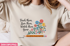 Teach them, love them PNG, Teacher Sublimation Bundle PNG Product Image 2
