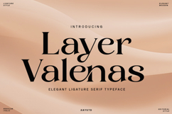 Layer Valenas - Luxury Ligature Font for Fashion Product Image 1