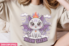Meow Satan PNG, Cute Baphomet Sublim Product Image 2