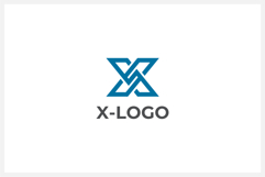 Geometric Letter X Logo Design Vector Product Image 1