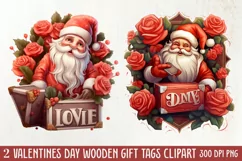 Cute Valentine Gnome Clipart, Gnome Clipart, Cute Gnome Product Image 1
