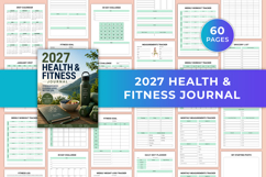 2027 Health &amp; Fitness Journal | Wellness Planner &amp; Healthy Product Image 1