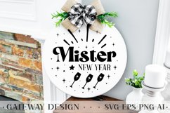 Happy New Year Round Sign Bundle , New Year Svg Bundle Product Image 8