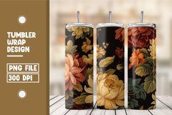 Flower Seamless Pattern Tumbler Warp Design Product Image 1