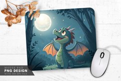 Moonlit Dragon Mouse Pad PNG Design Product Image 1