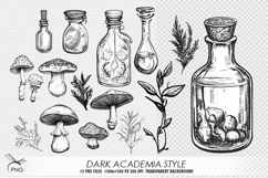 Dark akademia style cliparts Product Image 1