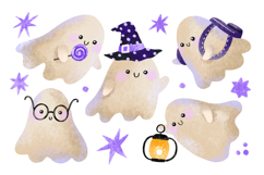Halloween Ghost Spirit Set. Cartoon Funny Night Monster Product Image 1