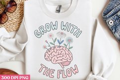 Grow with the flow PNG,Groovy Mental Health PNG Product Image 2