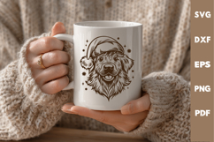 Dog laser SVG PNG| Christmas Cutting Board Design Product Image 2