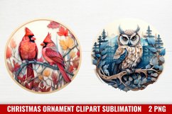Christmas Ornament Sublimation, Christmas 3D Ornament Product Image 1
