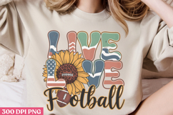 Live Love Football PNG, America Football Sublimation Product Image 2