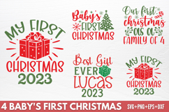 Baby&#039;s First Christmas SVG Product Image 1