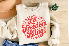 Let Freedom Bling Svg Design | Svg Cut Files | Shirt Svg Product Image 2