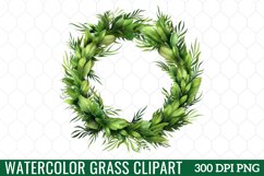 Watercolor Grass Clipart Product Image 1