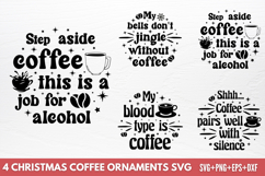 Christmas Coffee Ornaments SVG Product Image 1