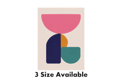 Colorful Geometric Balance Three Size Embroidery Design Product Image 1