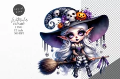 Halloween clipart, Witch clipart, Autumn clipart Product Image 1