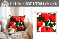 Cartoon Tomato Pillow Design, Kitchen Pillow Case Design Product Image 1