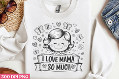 Floral Mama Mom Sublimation PNG Product Image 2