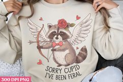 Sorry Cupid I&#039;VE BEEN Feral PNG, Coquette Valentines Day Sub Product Image 1