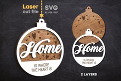 Home Christmas Tree Toy SVG laser cut file for Glowforge Product Image 3