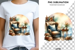 Book nook png design for T-shirts Product Image 1