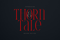 Thorn Tale Elegant Modern Serif Font Product Image 1