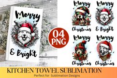 Merry Christmas, Kitchen Towel - Christmas Towel Design Product Image 1