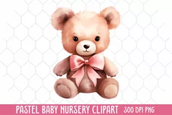 Pastel Baby Nursery Clipart, Baby Nursery Clipart Product Image 1