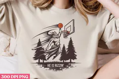 HE IS RIZZIN PNG, Jesus Sublimation PNG Product Image 2