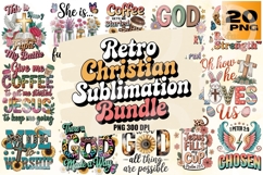 Faith &amp; Retro Vibes Christian Quotes PNG Pack Product Image 1