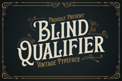 Blind Qualifier - Vintage Typeface Product Image 1