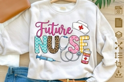Future Nurse PNG Sublimation Design, Nursing Student Shirt Product Image 1