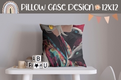 Animals Pillow Template, Abstract Pillow Sublimation Product Image 1